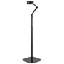 Aisens Soporte de Suelo Universal Ajustable MSF3P-301 para Tablet y Smartphone, Negro